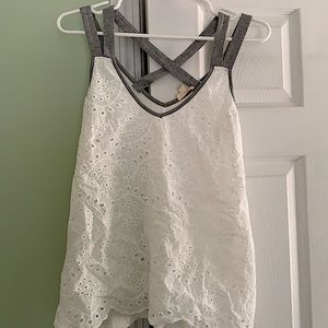 Cute white tank top
